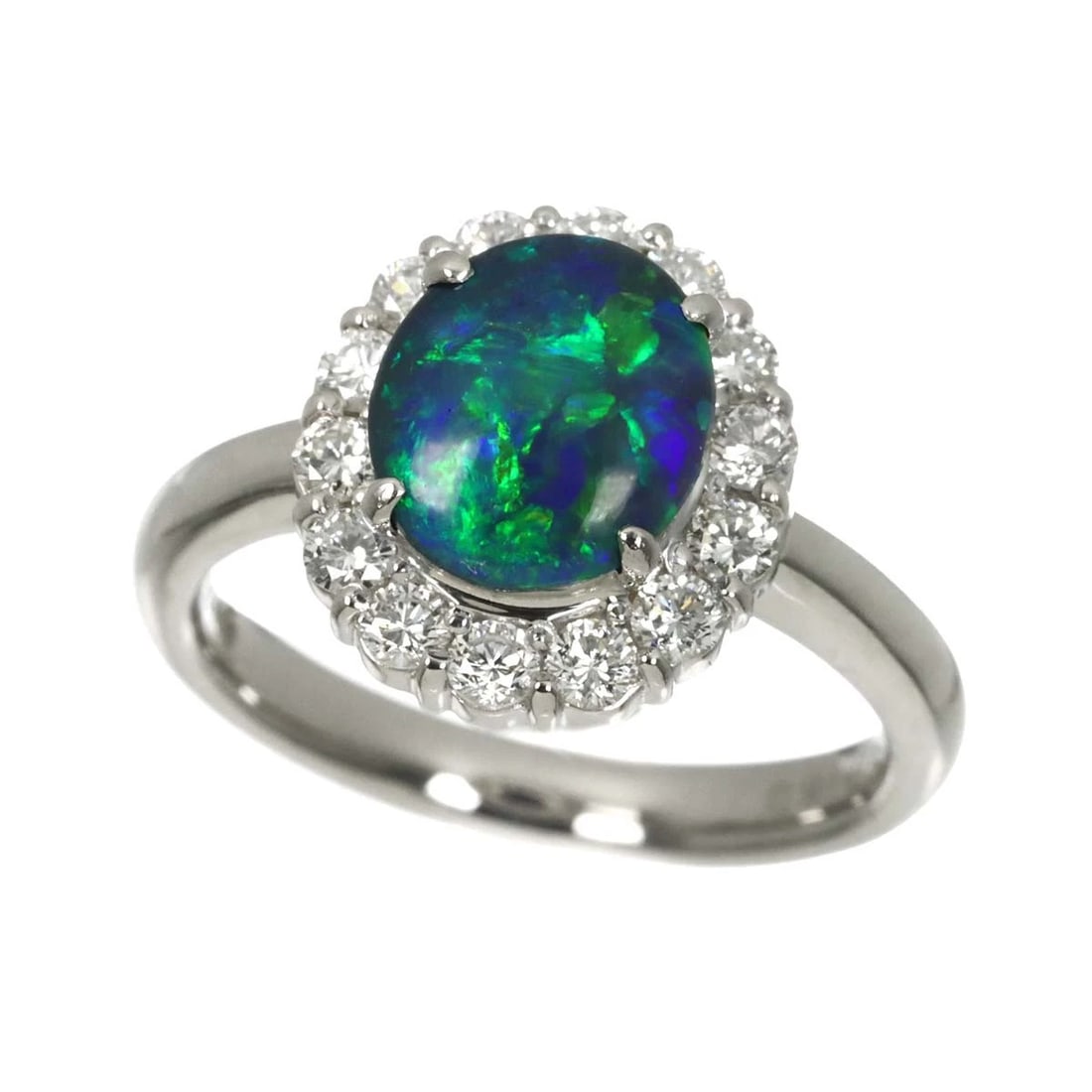 OPAL 0.94CT DIAMOND RING PT - 3