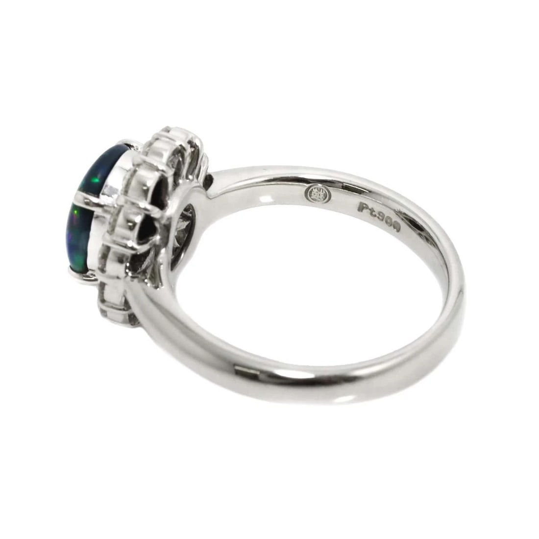 OPAL 0.94CT DIAMOND RING PT - 4