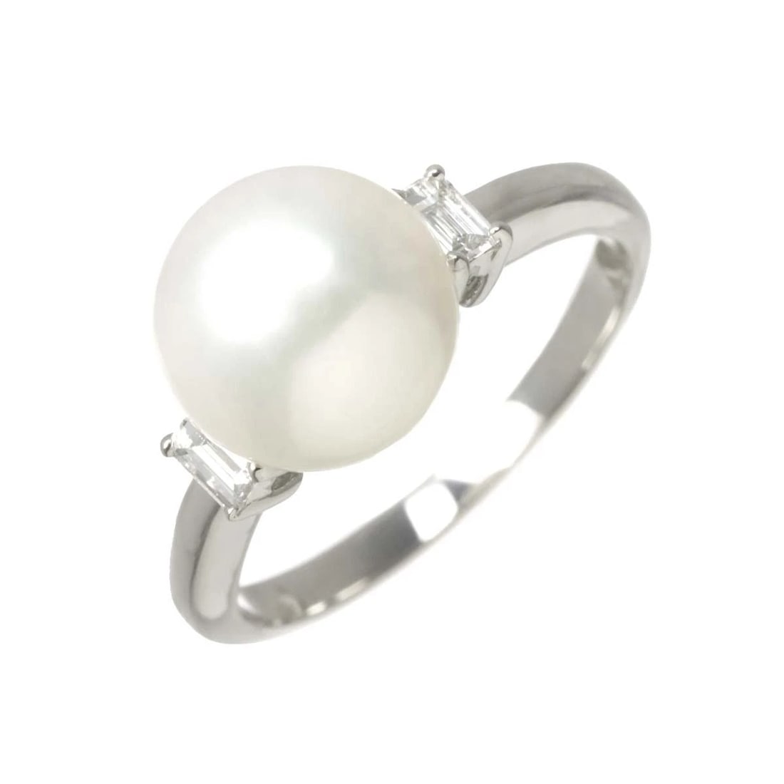 SOUTH SEA PEARL DIAMOND RING PLATINUM: South Sea pearl Diamond Ring Platinum Brand: Unbranded Type/Style: Ring Material: Pt900, Color: Platinum Size: 6.5-6.75(US) Accessories: None Accessories Notice: When purchasing pre-owned