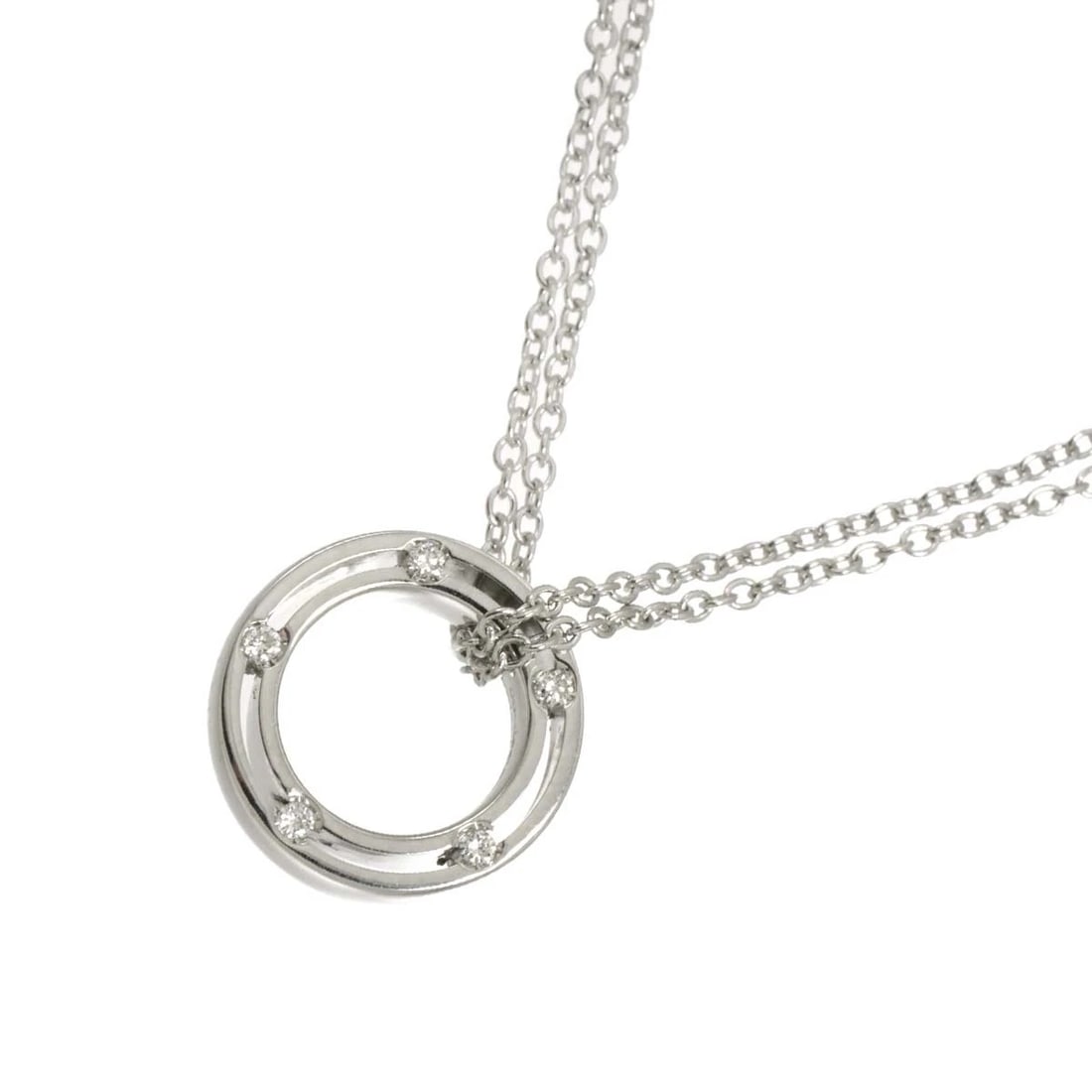 DAMIANI D-SIDE DIAMOND NECKLACE WHITE GOLD 750: DAMIANI D-SIDE Diamond Necklace White Gold 750 Brand: DAMIANI Type/Style: Necklace Material: 750 White Gold, Main Stone Natural Color: White Gold Size: internal circumference of the chain:19.3inch to