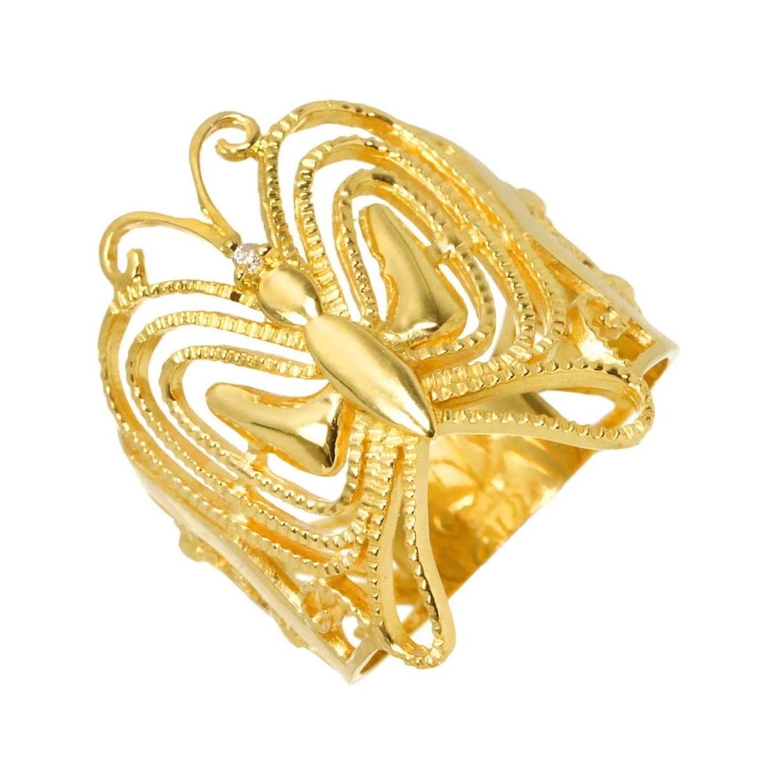 DIAMOND RING YELLOW GOLD 750: Diamond Ring Yellow Gold 750 Brand: Unbranded Type/Style: Ring Material: 750 Yellow Gold, Main Stone Natural Color: Yellow Gold Size: 6(US) Accessories: None Accessories Notice: When purchasing