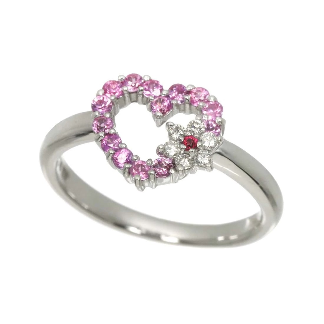 PONTE VECCHIO SAPPHIRE DIAMOND RUBY RING - 4
