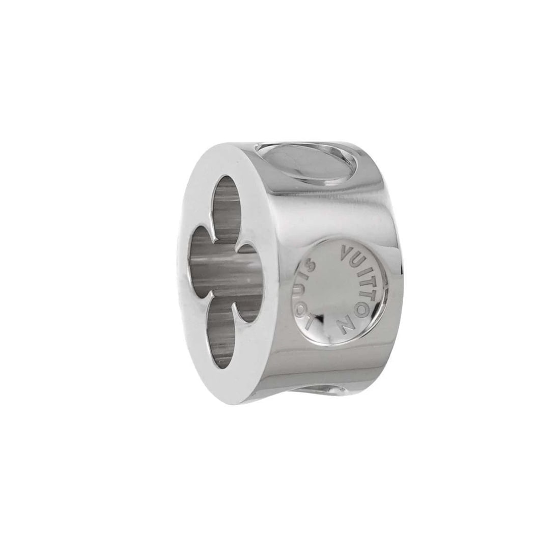 LOUIS VUITTON EMPREINTE PENDANT TOP: LOUIS VUITTON Empreinte Pendant Top Brand: LOUIS VUITTON Type/Style: Pendant Material: 750 White Gold, Color: White Gold Size: W8 x H15mm Thickness:15mm bail:(inside dimension) 10 x 10mm Accessori