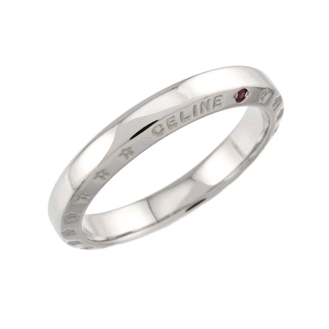 CELINE RUBY RING PT PLATINUM - 5