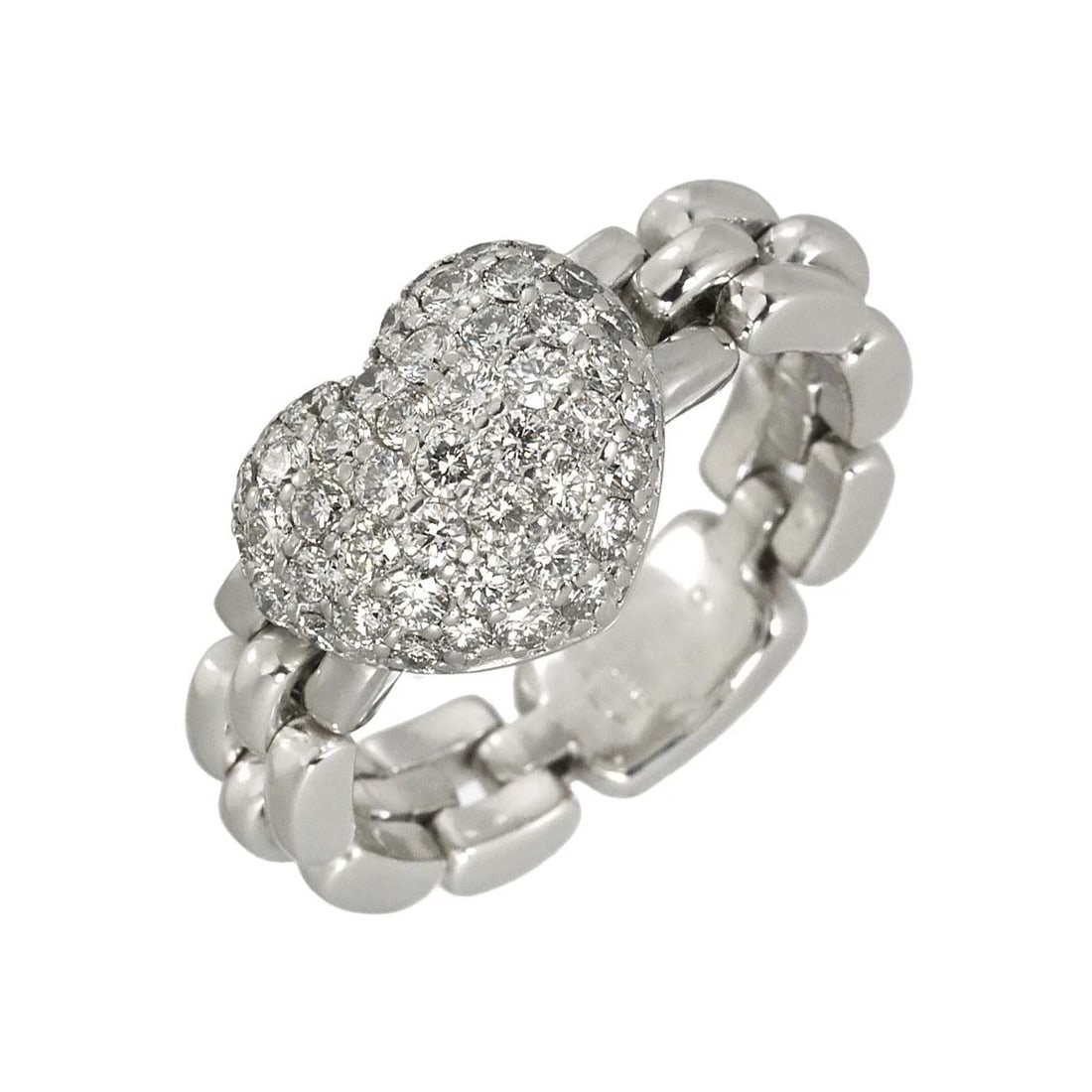 PONTE VECCHIO DIAMOND RING WG 750: Ponte Vecchio Diamond Ring WG 750 Brand: Ponte Vecchio Type/Style: Ring Material: 750 White Gold, Color: White Gold Size: 5.5-5.75(US) Accessories: None Accessories Notice: When purchasing pre-owned