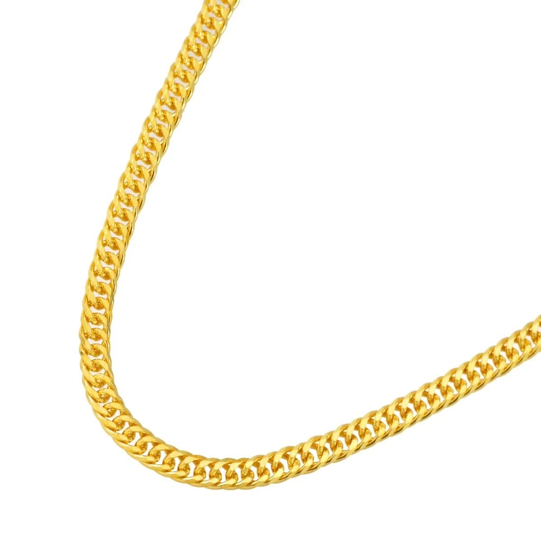 KIHEI CHAIN NECKLACE YG 999: Kihei chain Necklace YG 999 Brand: Unbranded Type/Style: Necklace Material: 999 Yellow Gold, Color: Gold Size: Inner circumference:17.7inch Width:(max.) 3.2mm Accessories: None Accessories Notice: