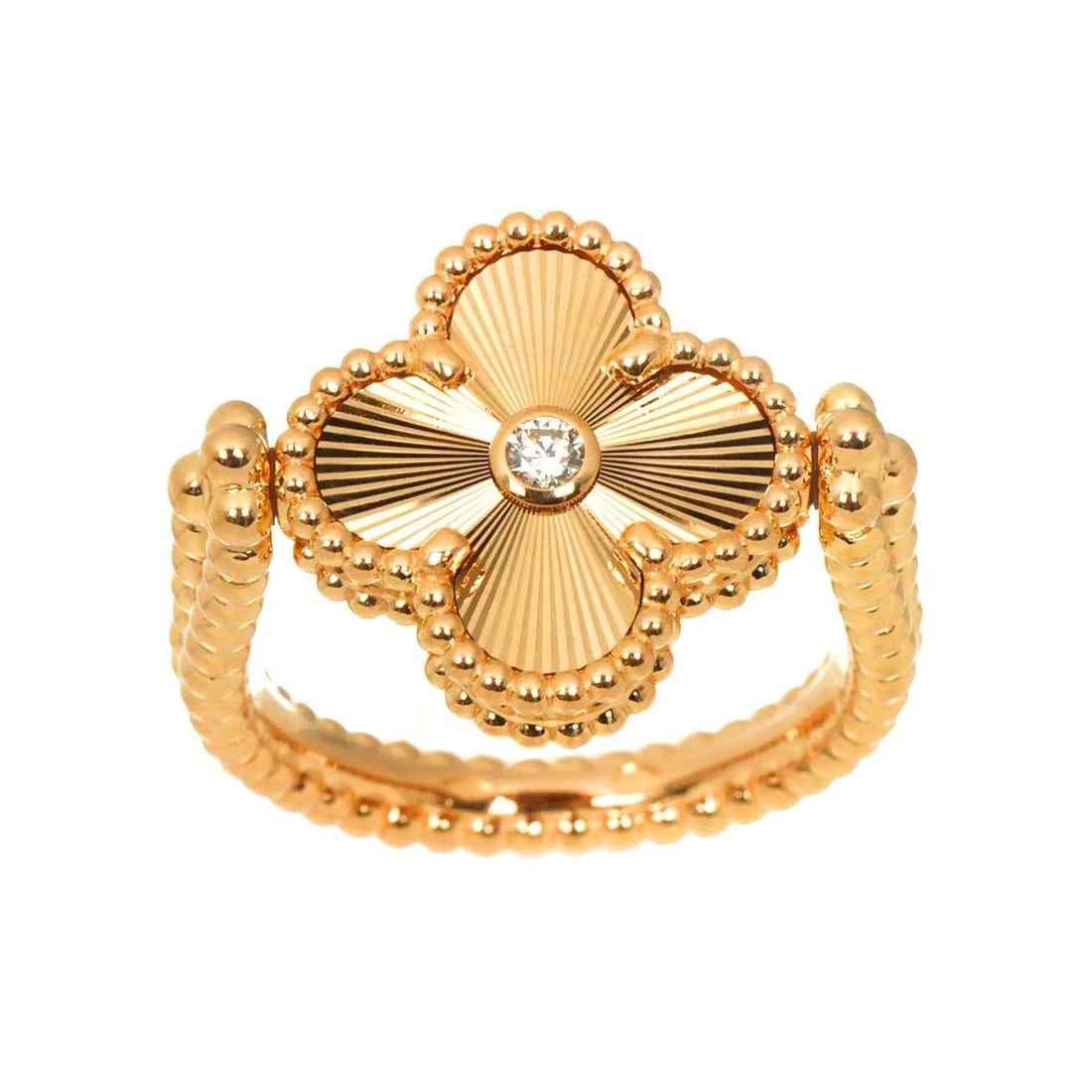 VAN CLEEF ARPELS ALHAMBRA DIAMOND RING - 2