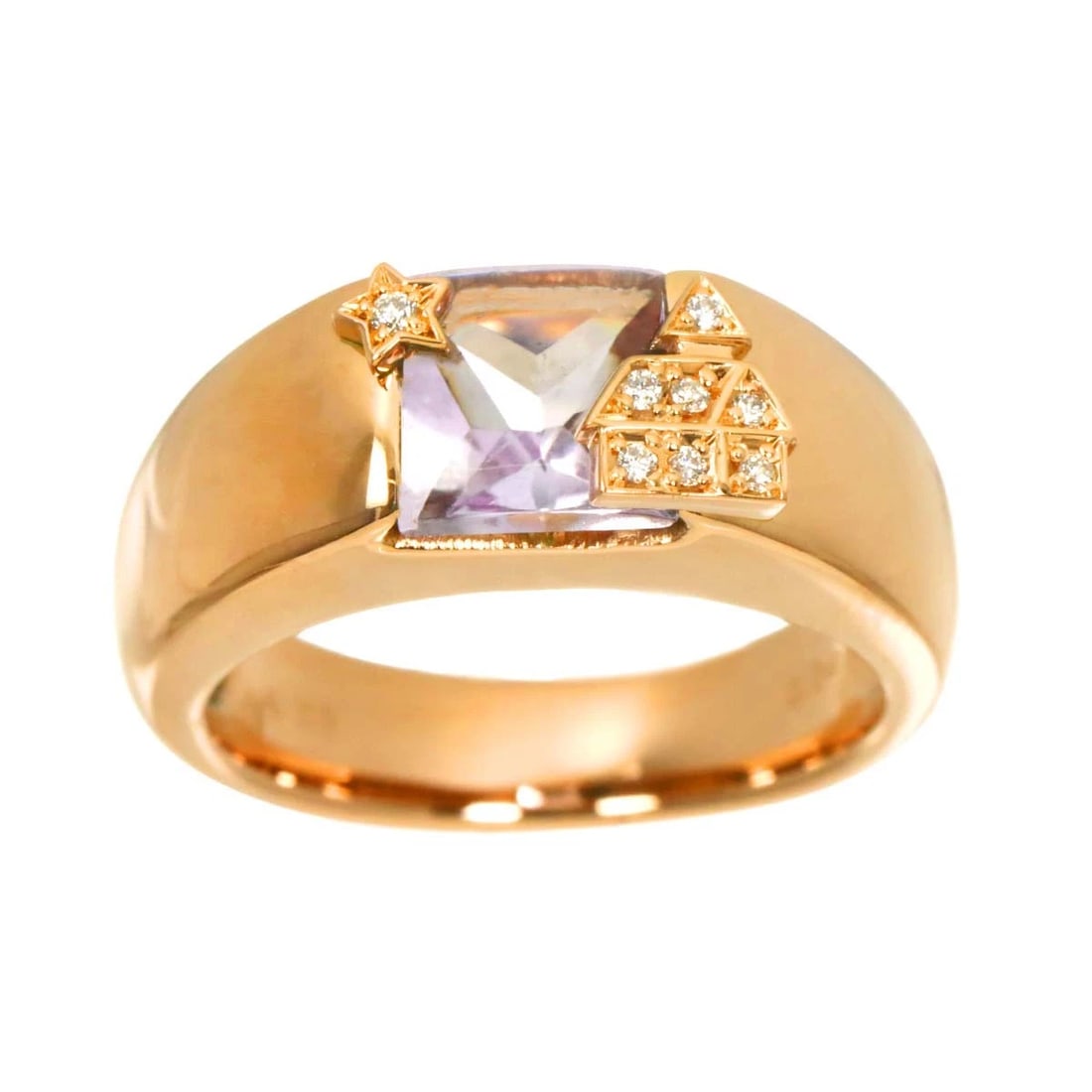 PONTE VECCHIO AMETHYST DIAMOND RING PG 750 - 2