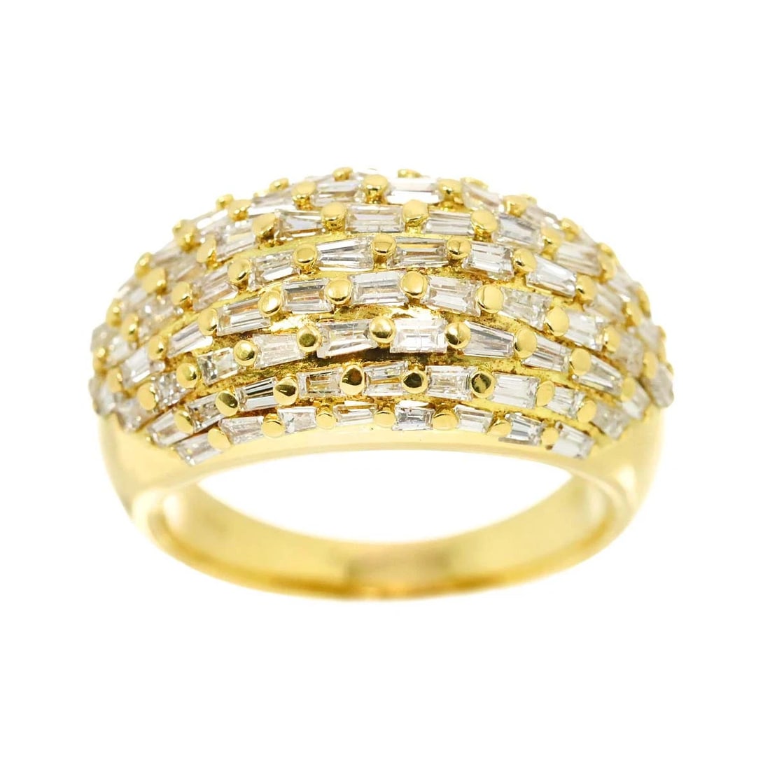 DIAMOND RING YG 750 - 2