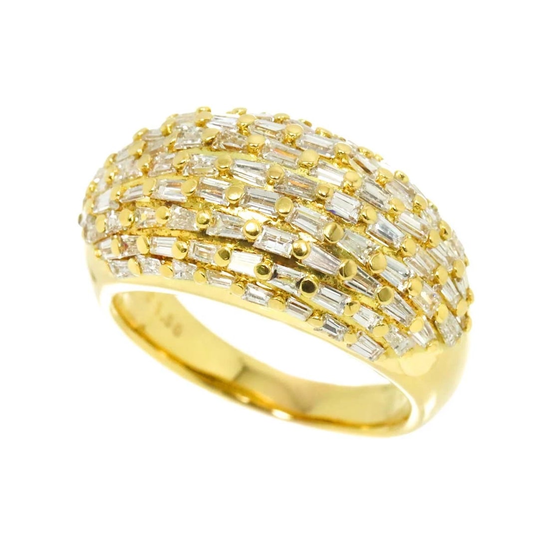 DIAMOND RING YG 750 - 3