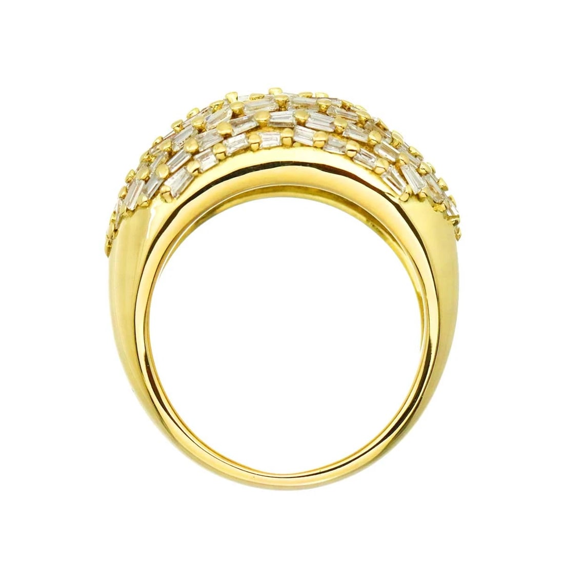 DIAMOND RING YG 750 - 6