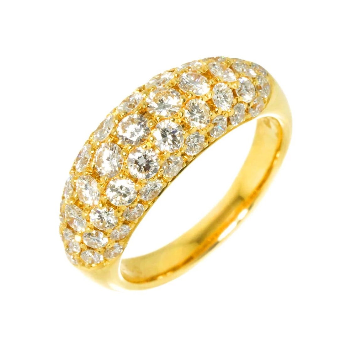 DIAMOND RING YELLOW GOLD 750: Diamond Ring Yellow Gold 750 Brand: Unbranded Type/Style: Ring Material: 750 Yellow Gold, Main Stone Natural Color: Yellow Gold Size: 6-6.25(US) Accessories: None Accessories Notice: When purchasing