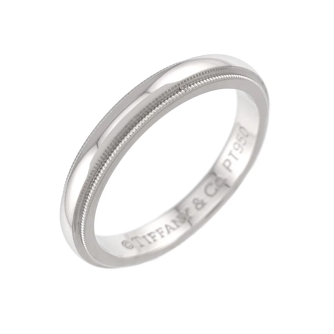 TIFFANY CO. MILGRAIN RING PLATINUM: TIFFANY CO. Milgrain Ring Platinum Brand: TIFFANY Co. Type/Style: Ring Material: PT950, Color: Platinum Size: 6-6.25(US) Accessories: None Accessories Notice: When purchasing pre-owned goods, please