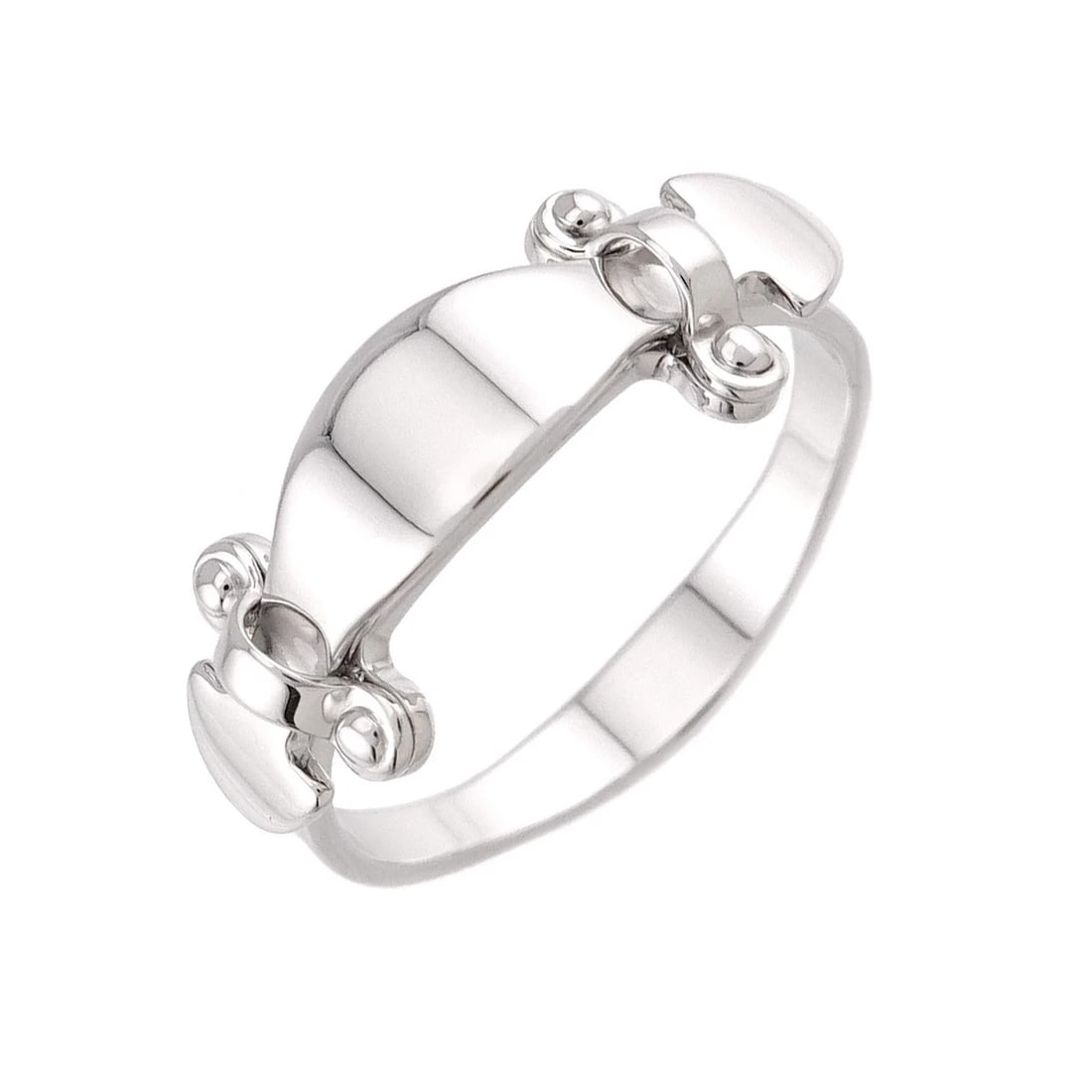 LOUIS VUITTON STAND BY RING 18K WG: LOUIS VUITTON STAND BY Ring 18K WG Brand: LOUIS VUITTON Type/Style: Ring Material: 750 White Gold, Color: White Gold Size: 10.25-10.5(US) Accessories: None Accessories Notice: When purchasing