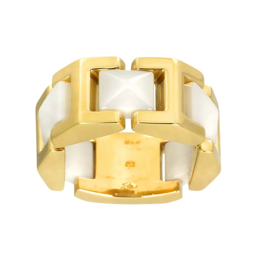 VERSACE RING CERAMIC YG 750 - 2