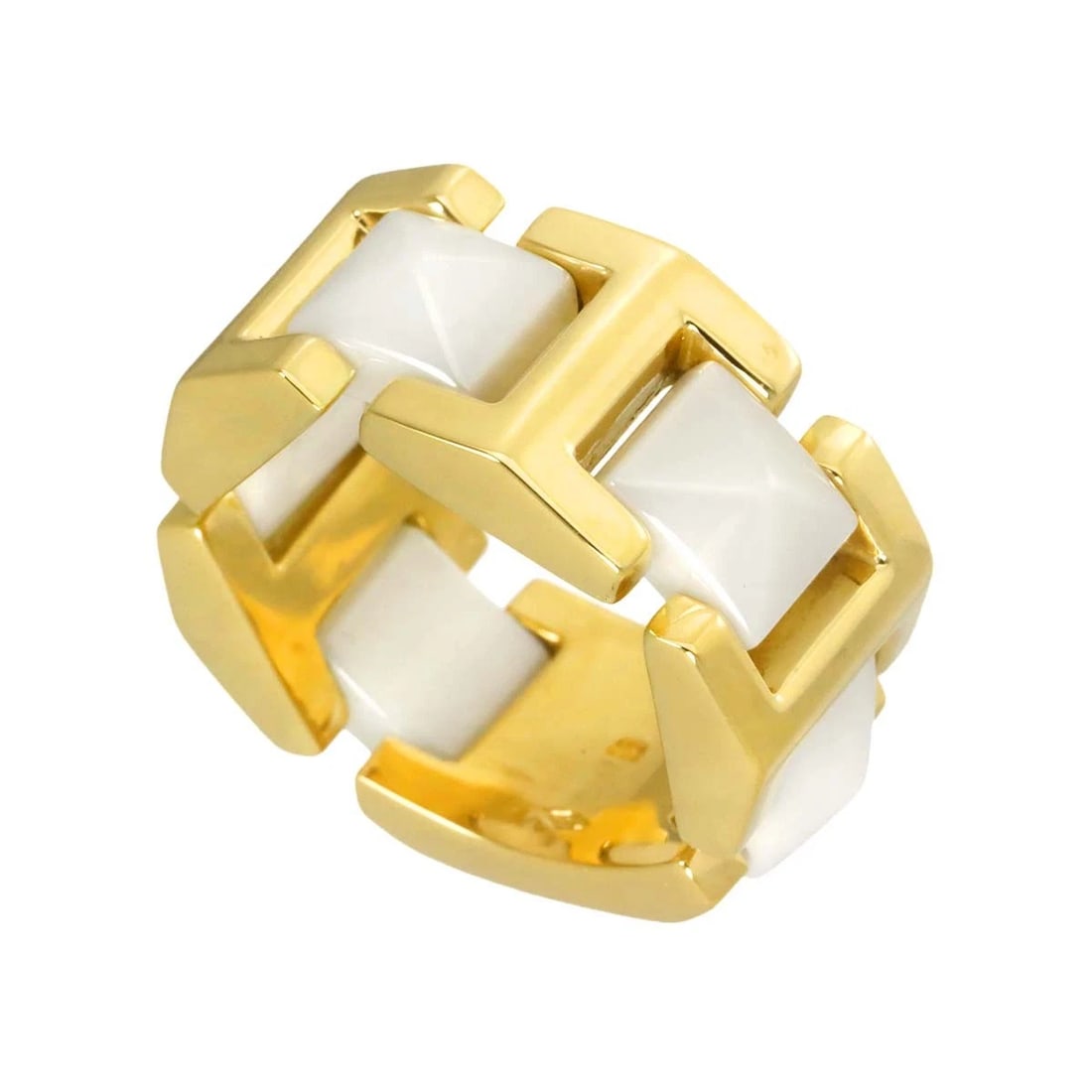 VERSACE RING CERAMIC YG 750 - 4