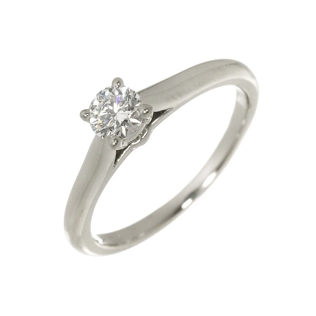 CARTIER DIAMOND RING PLATINUM: Cartier Diamond Ring Platinum Brand: Cartier Type/Style: Ring Material: Pt950, Main Stone Natural Color: Platinum Size: 4(US) Accessories: None Accessories Notice: When purchasing pre-owne