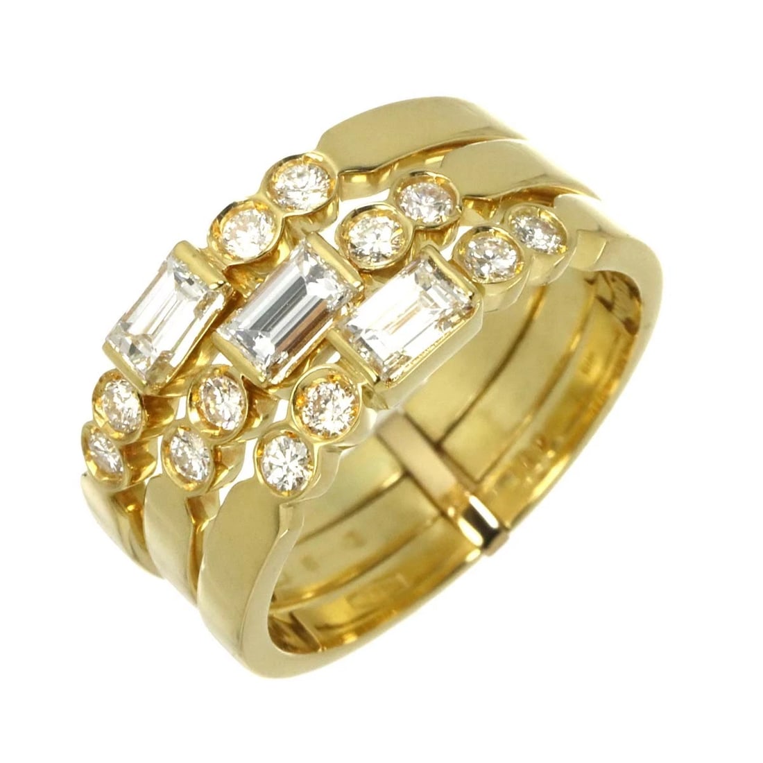VIVANI DIAMOND RING YELLOW GOLD 750: VIVANI Diamond Ring Yellow Gold 750 Brand: VIVANI Type/Style: Ring Material: 750 Yellow Gold, Main Stone Natural Color: Yellow Gold Size: 6.75(US) Accessories: None Accessories Notice: When