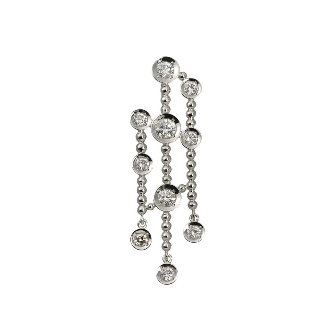 DIAMOND PENDANT TOP WHITE GOLD 750: Diamond Pendant Top White Gold 750 Brand: Unbranded Type/Style: Pendant Material: 750 White Gold, Main Stone Natural Color: White Gold Size: W 12.1 x H 39.2mm(full length) Thickness:1.8mm