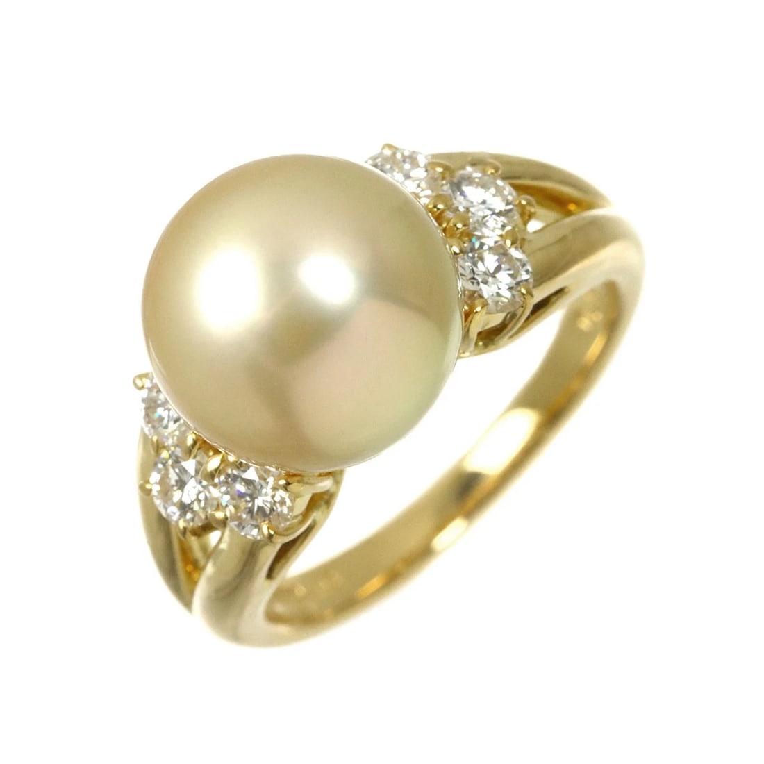 MIKIMOTO SOUTH SEA PEARL DIAMOND RING: MIKIMOTO South Sea pearl Diamond Ring Brand: MIKIMOTO Type/Style: Ring Material: 750 Yellow Gold, Color: Yellow Gold Size: 5.5-5.75(US) Accessories: None Accessories Notice: When purchasing pre-owned