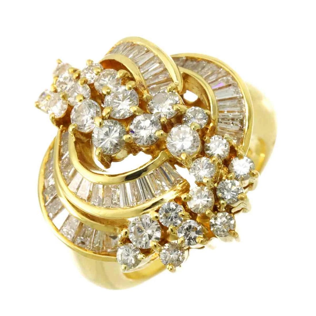 DIAMOND RING YELLOW GOLD 750 (1 of 4)