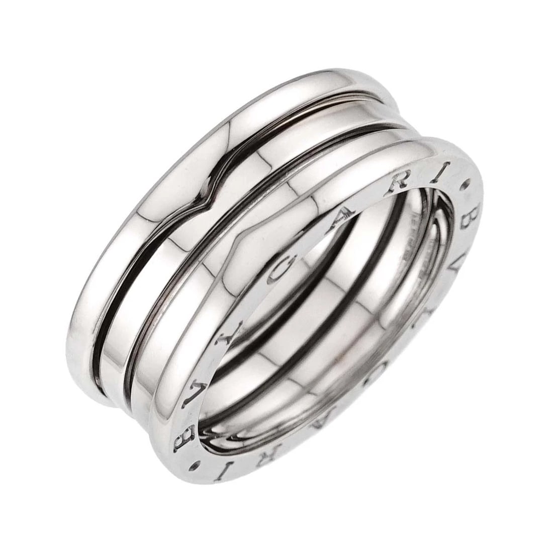 BVLGARI B-ZERO1 3 BAND RING WHITE GOLD 750: BVLGARI B-ZERO1 3 BAND Ring White Gold 750 Brand: BVLGARI Type/Style: Ring Material: 750 White Gold, Color: White Gold Size: 10.25(US) Accessories: None Accessories Notice: When purchasing pre-owned