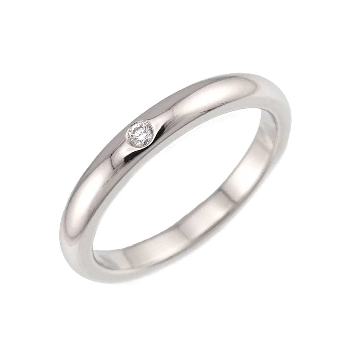 TIFFANY CO. STACKING BAND RING DIAMOND PLATINUM: TIFFANY Co. Stacking Band Ring Diamond Platinum Brand: TIFFANY Co. Type/Style: Ring Material: PT950, Main Stone Natural Color: Platinum Size: 6.75(US) Accessories: None Accessories Notice: