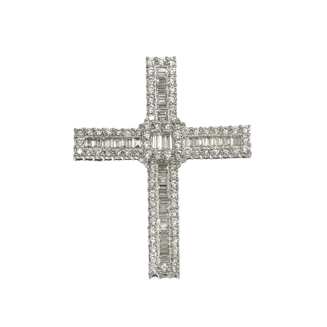 DIAMOND PENDANT TOP WHITE GOLD 750: Diamond Pendant Top White Gold 750 Brand: Unbranded Type/Style: Pendant Material: 750 White Gold, Color: White Gold Size: W 33.8 x H 43.9mm(full length) Thickness:4.4mm bail:(inside dimension)W 4.1 x
