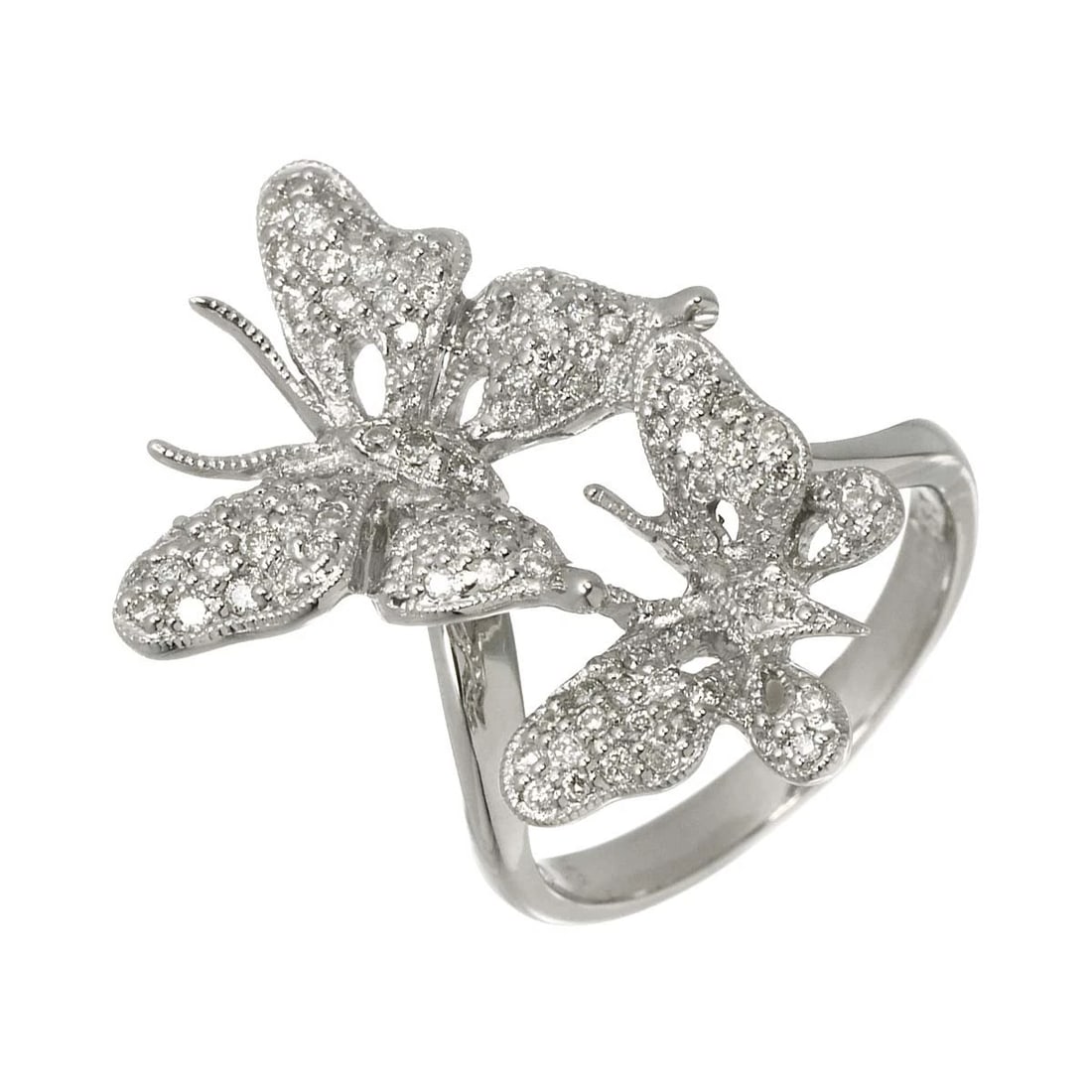DIAMOND RING WHITE GOLD: Diamond Ring White Gold Brand: Unbranded Type/Style: Ring Material: 750 White Gold, Color: White Gold Size: 6(US) Accessories: None Accessories Notice: When purchasing pre-owned goods, please refer