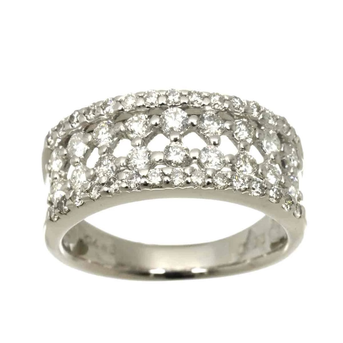 DIAMOND RING WG WHITE GOLD: Diamond Ring WG White Gold Brand: Unbranded Type/Style: Ring Material: 585 White Gold, Color: White Gold Size: 5.75-6(US) Accessories: None Accessories Notice: When purchasing pre-owned go
