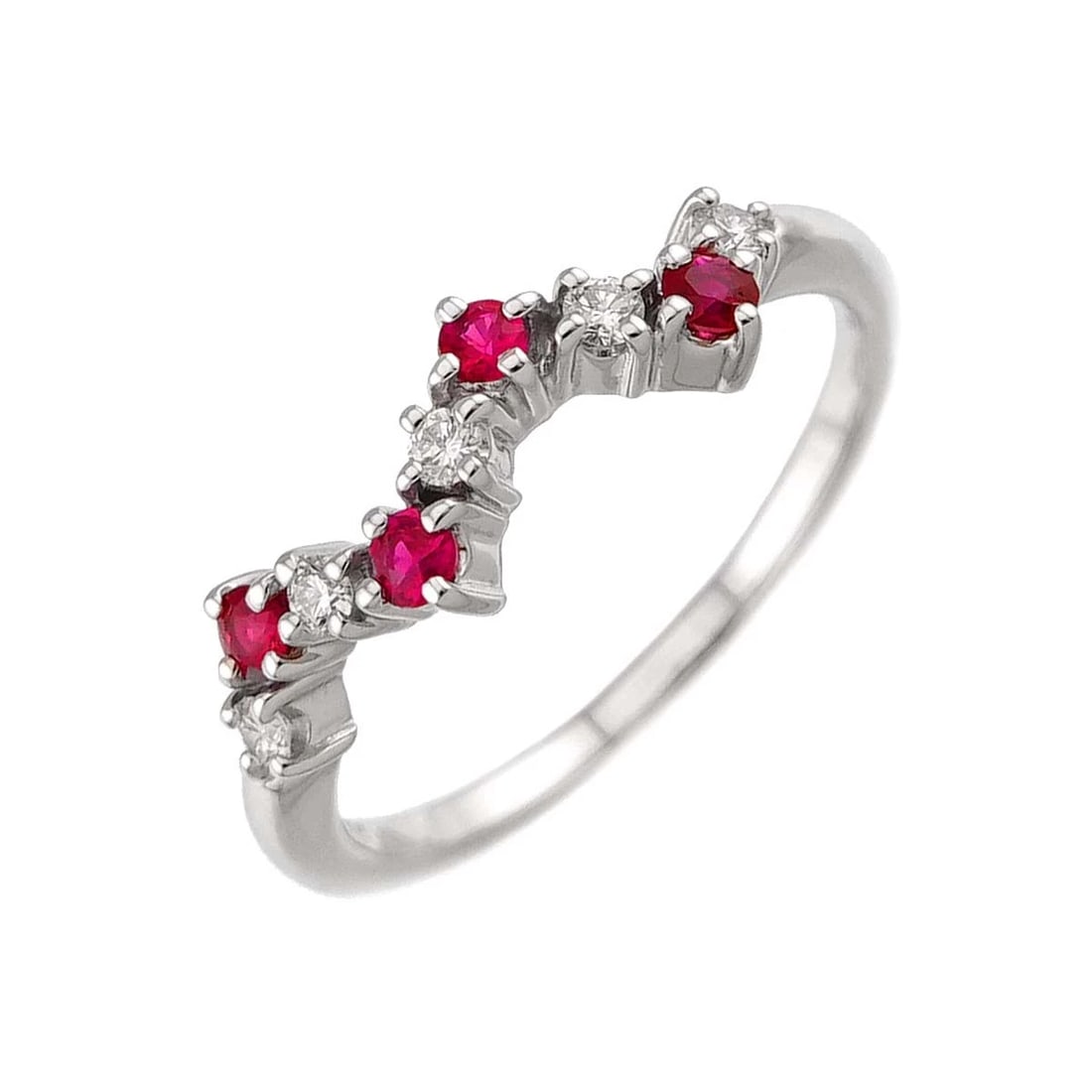 TASAKI RUBY DIAMOND RING WG 750: TASAKI Ruby Diamond Ring WG 750 Brand: TASAKI Type/Style: Ring Material: 750 White Gold, Main Stone Ruby Color: White Gold Size: 5.25-5.5US) Accessories: None Accessories Notice: When purchasing