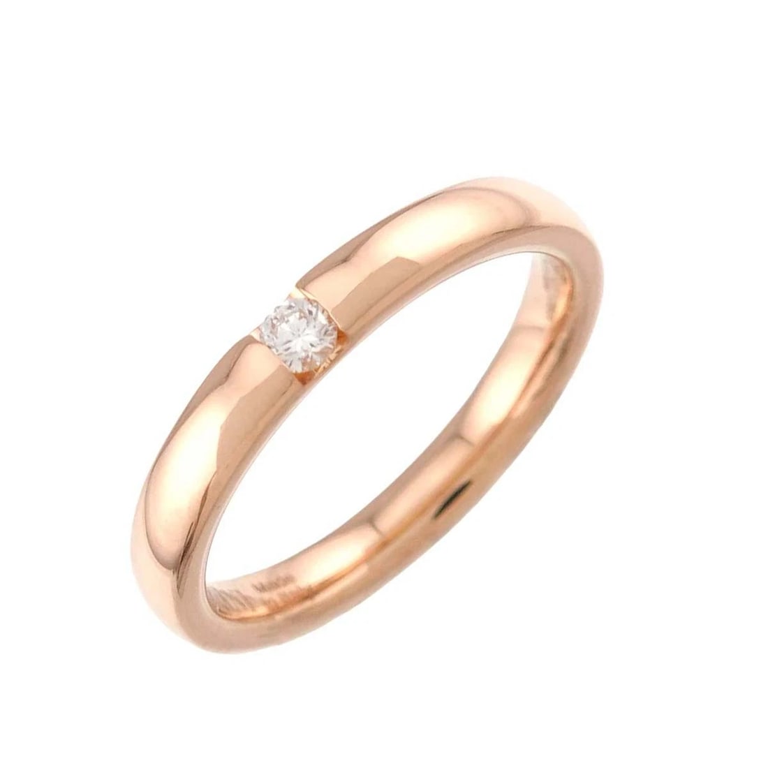 DAMIANI DIAMOND RING PINK GOLD 750: DAMIANI Diamond Ring Pink Gold 750 Brand: DAMIANI Type/Style: Ring Material: 750 Pink Gold, Main Stone Natural Color: Pink Gold Size: 3.25-3.75(US) Accessories: None Accessories Notice: When