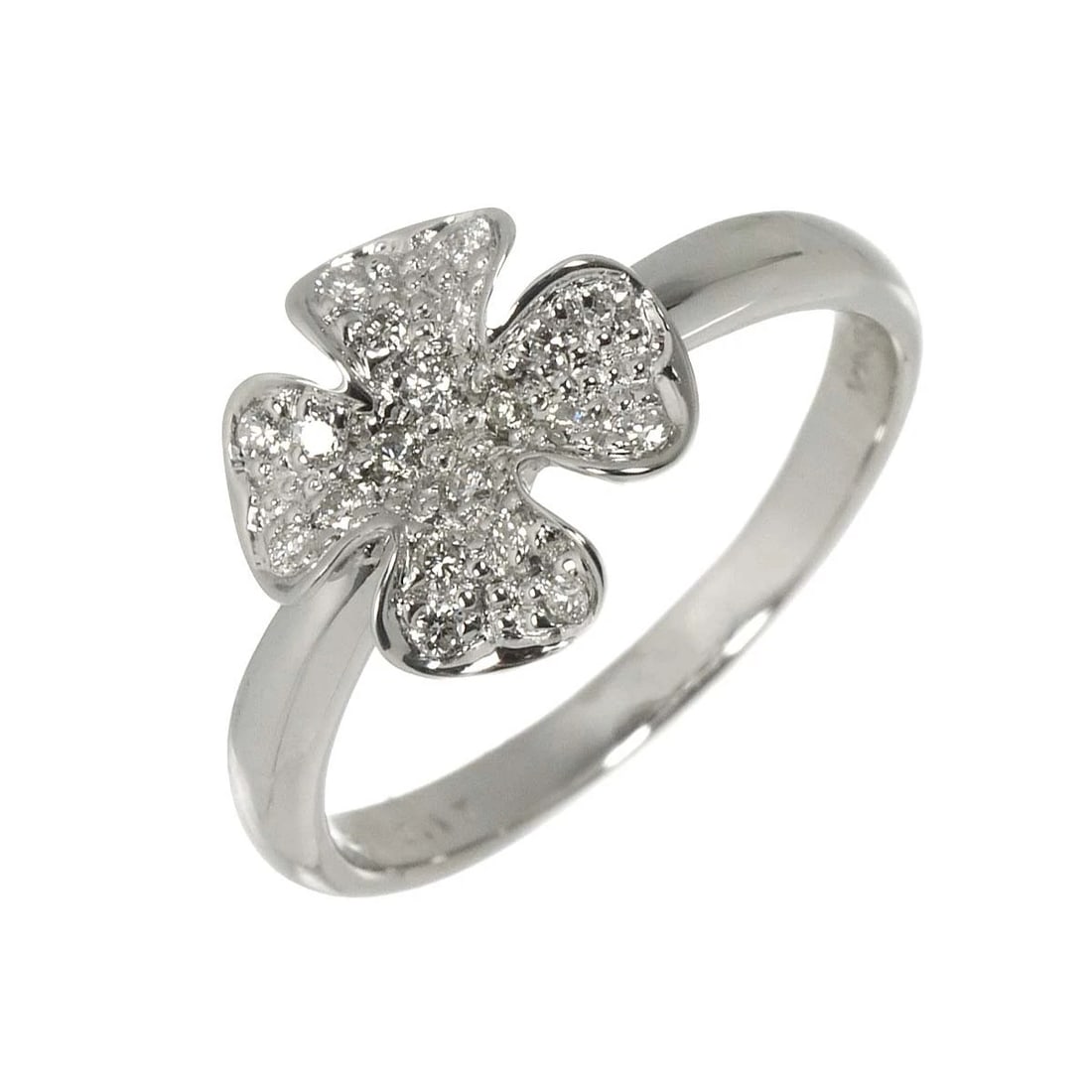 VENDOME AOYAMA DIAMOND RING WG 750: Vendome Aoyama Diamond Ring WG 750 Brand: Vendome Aoyama Type/Style: Ring Material: 750 White Gold, Color: White Gold Size: 6.25-6.5(US) Accessories: None Accessories Notice: When purchasing