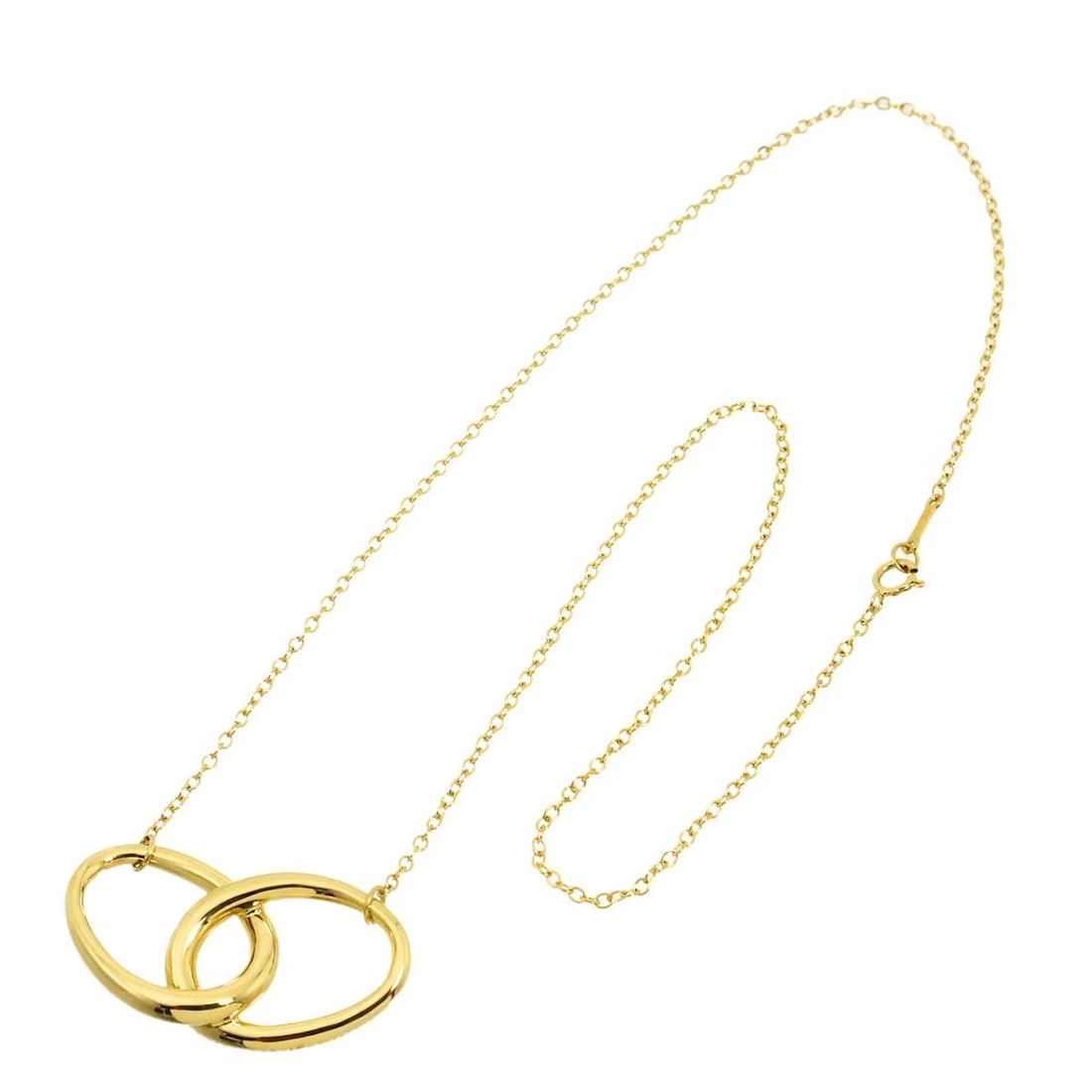 TIFFANY CO. DOUBLE LOOP NECKLACE - 2