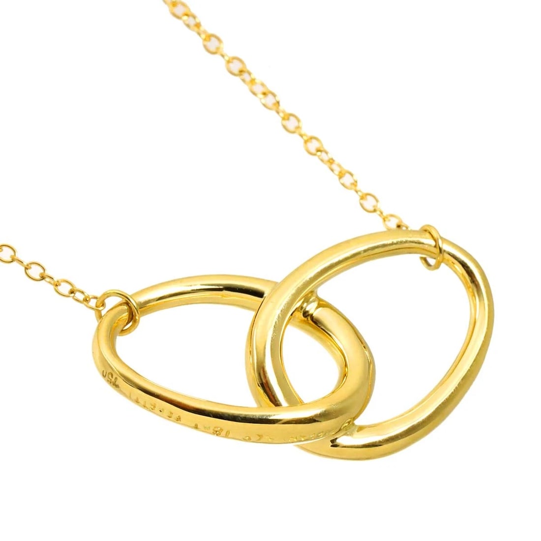 TIFFANY CO. DOUBLE LOOP NECKLACE - 3
