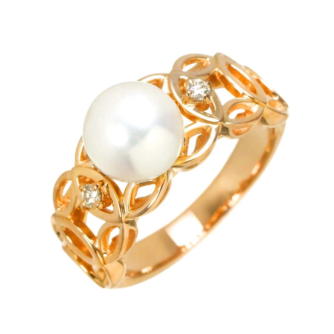 TASAKI AKOYA PEARL DIAMOND RING PG 750: TASAKI Akoya Pearl Diamond Ring PG 750 Brand: TASAKI Type/Style: Ring Material: 750 Pink Gold, Color: Pink Gold Size: 6(US) Accessories: None Accessories Notice: When purchasing pre-owned