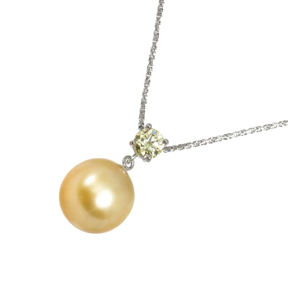 DIAMOND PEARL NECKLACE WG 750: Diamond Pearl Necklace WG 750 Brand: Unbranded Type/Style: Necklace Material: 750 White Gold, Color: White Gold Size: internal circumference of the chain:19.3inch-17.7inch Top Charm(max):W 10.9x H
