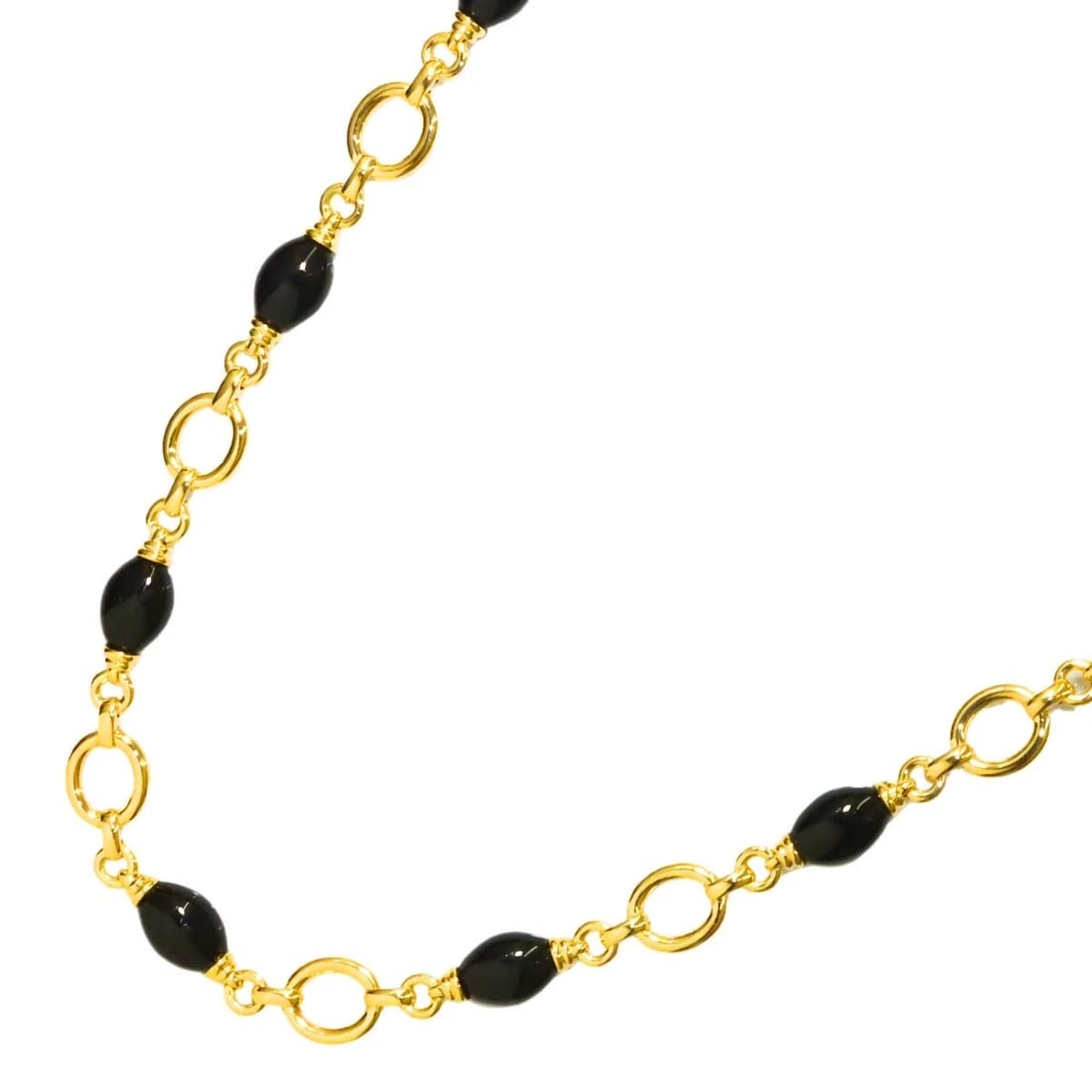 CHANEL ONYX NECKLACE 18K YELLOW GOLD (1 of 4)
