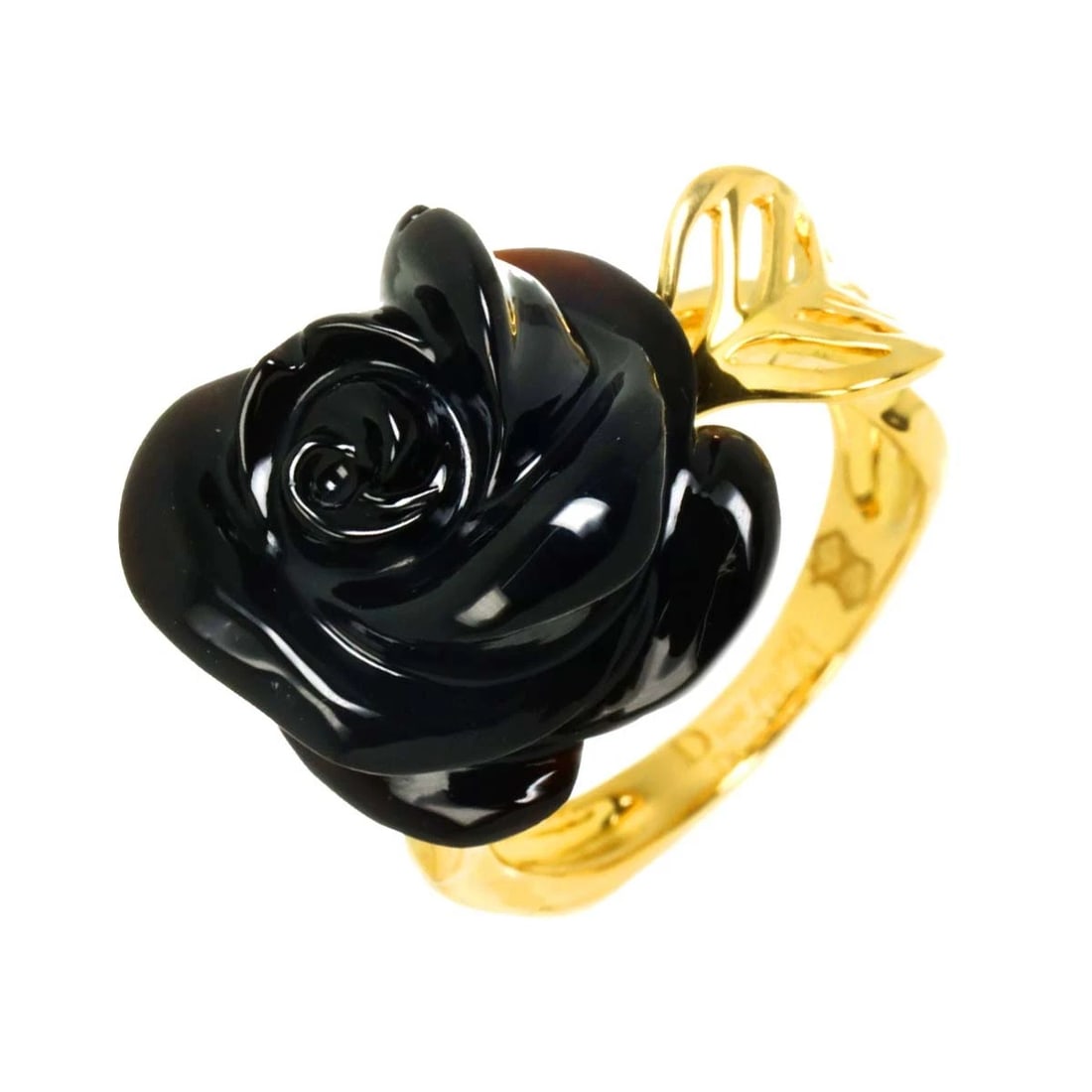 CHRISTIAN DIOR ROSE ONYX DIAMOND RING (1 of 3)