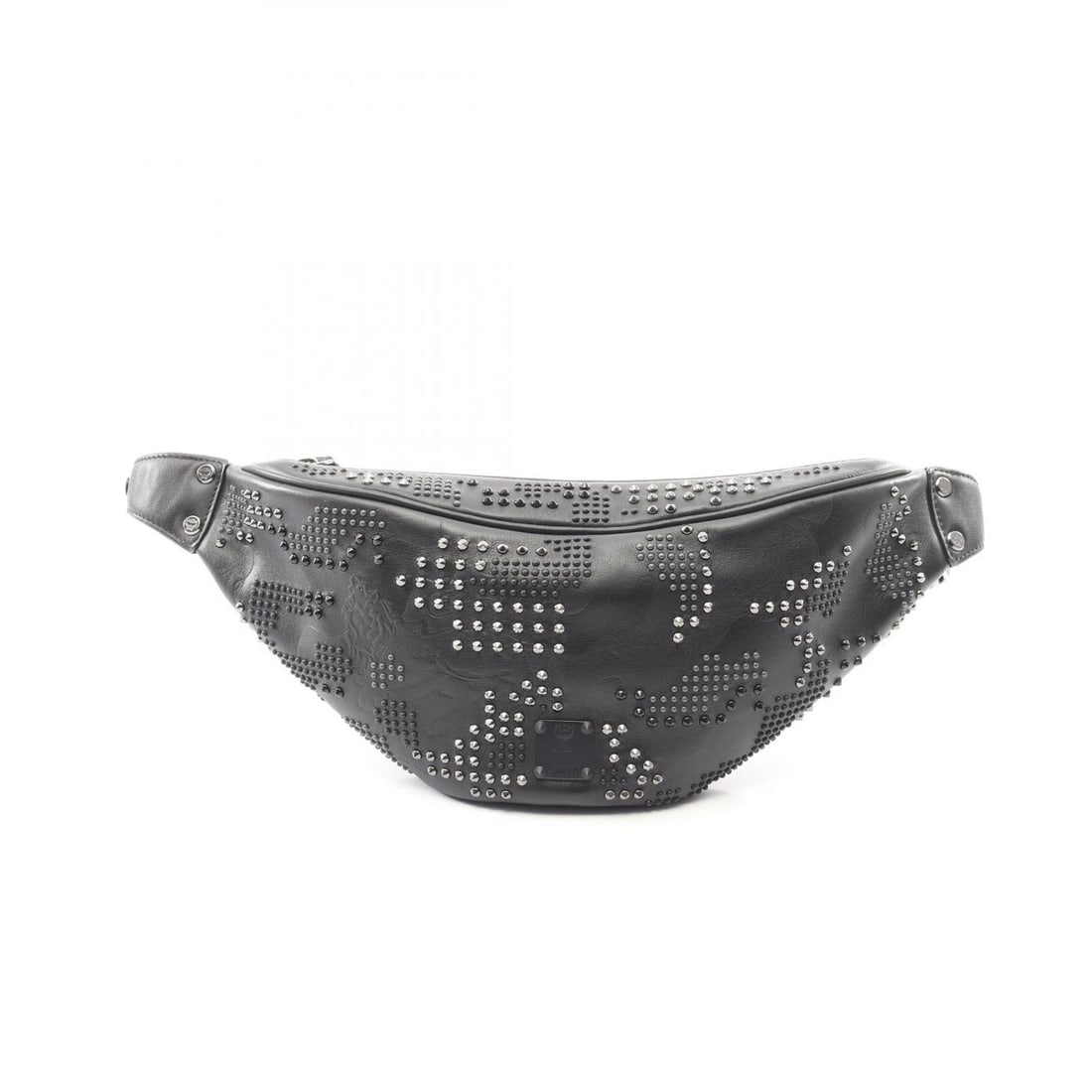 MCM STUDDED LEATHER BELT BAG WAIST BODY: MCM Studded Leather Belt Bag Waist Body Brand: MCM Type/Style: Belt Bag & Fanny Pack Material: Leather Color: Black Size: Width: 34cm, Height: 13cm, Depth: 2cm Accessories: None Accessorie