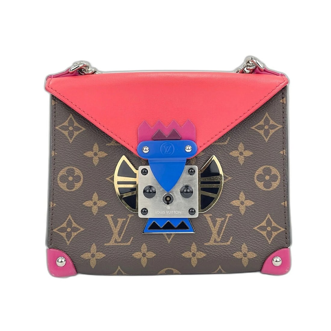 LOUIS VUITTON POCHETTE MASQUE PM SHOULDER BAG: Louis Vuitton Pochette Masque PM Shoulder Bag Brand: Louis Vuitton Type/Style: Shoulder Bag Material: Canvas Color: Multicolor Size: W approx. 18cm x H approx. 16cm x D approx. 6cm Accessories: No