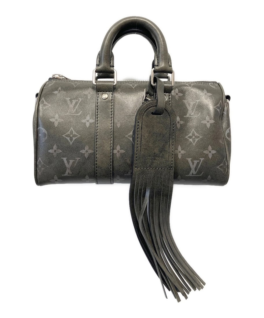 LOUIS VUITTON SHOULDER BAG BRUSHED MONOGRAM: Louis Vuitton Shoulder Bag Brushed Monogram Brand: Louis Vuitton Type/Style: Shoulder Bag Material: Brushed Monogram Color: Black / Gray Size: Height: approx. 5.5 in (14 cm) Width: approx. 9.8 in (25 