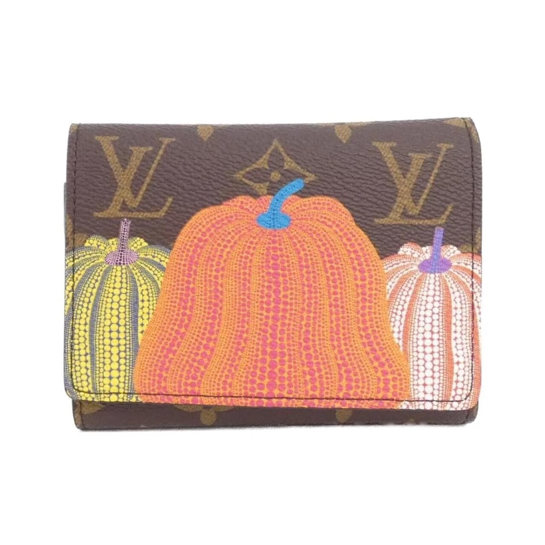LOUIS VUITTON YAYOI KUSAMA VICTORINE WALLET MONOGRAM TRIFOLD WALLET: Louis Vuitton Yayoi Kusama Victorine Wallet Monogram Trifold Wallet Brand: Louis Vuitton Type/Style: Trifold Wallet Material: Coated Canvas Color: MARRON (Brown) Size: Approximately 12cm (Width) x 9.5