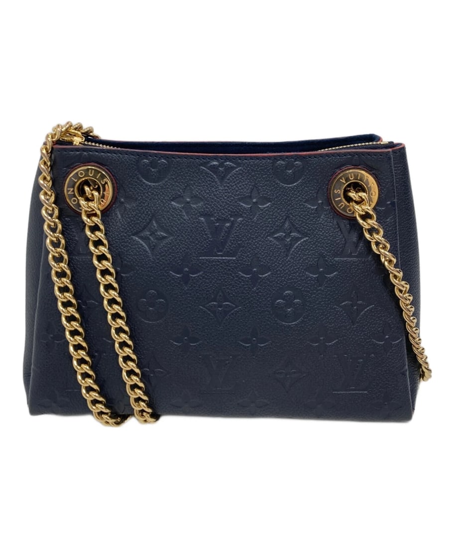 LOUIS VUITTON CHAIN BAG SURENNE BB MONOGRAM EMPREINTE: Louis Vuitton Chain Bag Surenne BB Monogram Empreinte Brand: Louis Vuitton Type/Style: Shoulder Bag Material: None Color: Navy Size: Height: approx. 6.3 in (16.0 cm) Width: approx. 9.3 in (23.5 cm) De