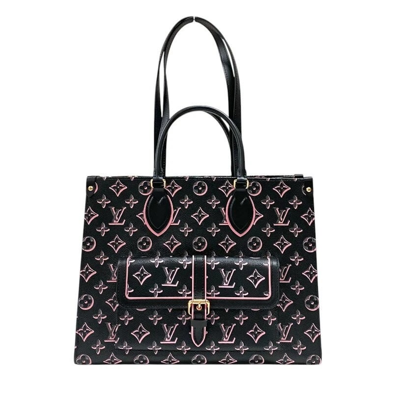 LOUIS VUITTON TOTE BAG ONTHEGO MM FALL FOR YOU GRADIENT BLACK PINK: Louis Vuitton Tote Bag OnTheGo MM Fall for You Gradient Black Pink Brand: LOUIS VUITTON Type/Style: Handbag Material: Coated Canvas Color: Black ×Pink Size: Width: approx. 13.39 in (34 cm) Height: ap