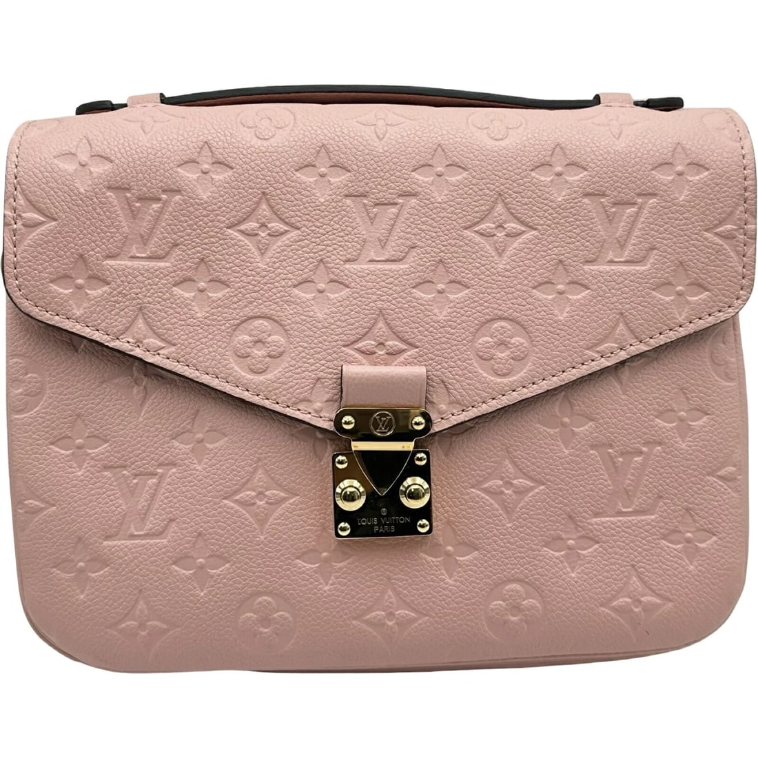 LOUIS VUITTON LV GHW POCHETTE METIS 2 WAY SHOULDER BAG: LOUIS VUITTON LV GHW Pochette Metis 2 Way Shoulder Bag Brand: LOUIS VUITTON Type/Style: 2wayShoulder Bag Material: Monogram Empreinte Color: Pink Size: Width: approx. 25 cm Height: approx. 19 cm