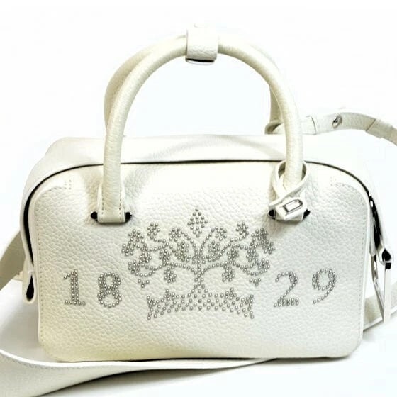 DELVAUX 2WAY BAG COOL BOX MINI LEATHER SHOULDER BAG HANDBAG: DELVAUx 2way Bag Cool Box Mini Leather Shoulder Bag Handbag Brand: Delvaux Type/Style: 2WAY Bag Material: None Color: Ivory Size: Width (bottom): 20 cm (7.87 inches) Height (center): 12.5 cm (4.92