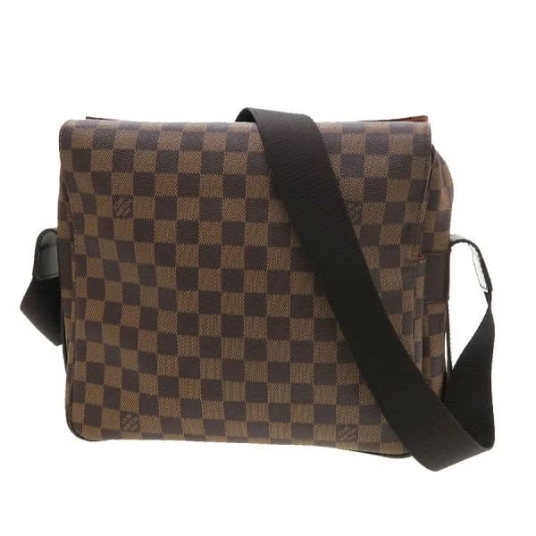 LOUIS VUITTON NAVIGLIO SHOULDER BAG DAMIER: LOUIS VUITTON Naviglio Shoulder Bag Damier Brand: LOUIS VUITTON Type/Style: Shoulder Bag Material: PVC coated canvas Color: Brown Size: W:28?H:24?D:16.5 Accessories: None Accessories Notic
