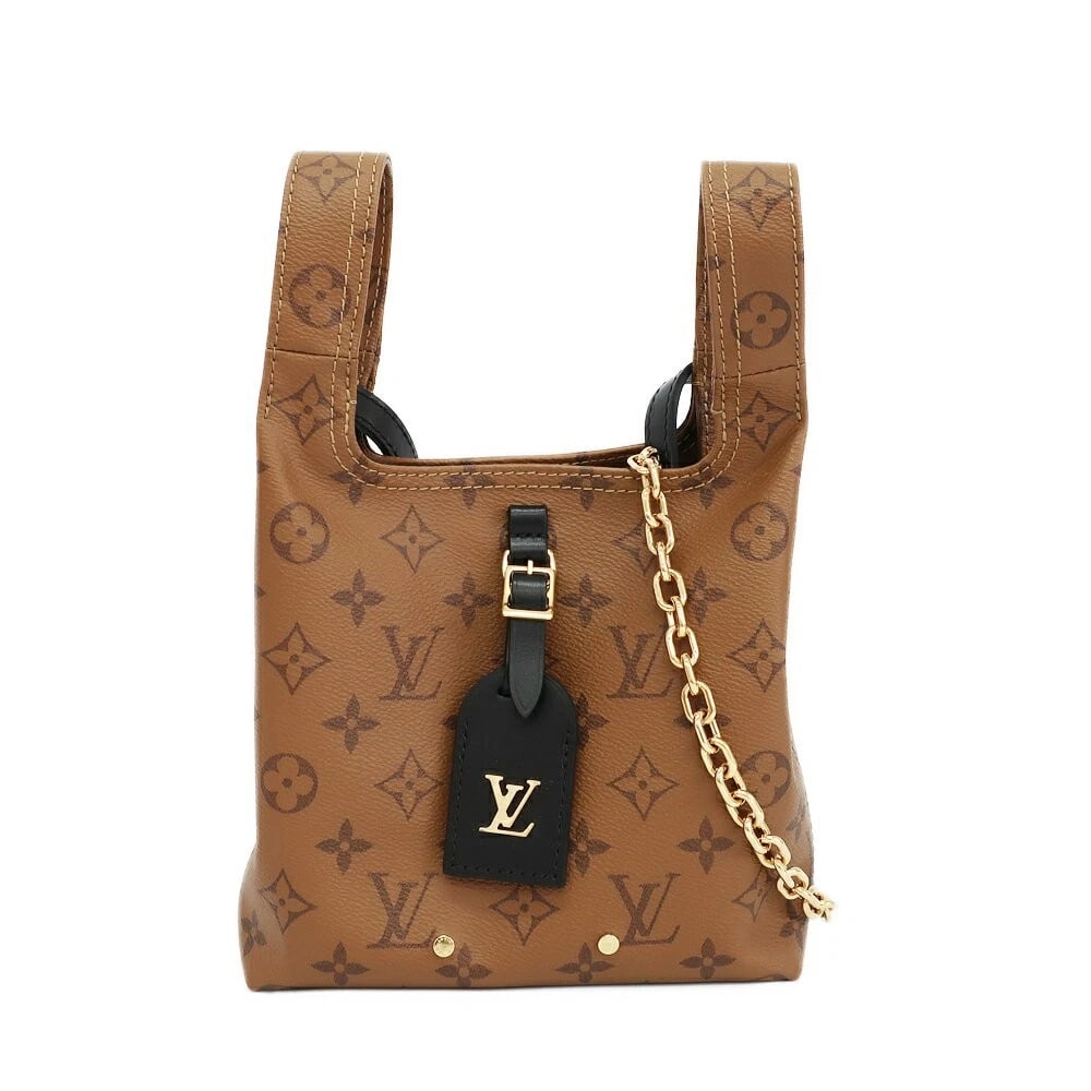 LOUIS VUITTON ATLANTIS BB SHOULDER BAG: LOUIS VUITTON Atlantis BB Shoulder Bag Brand: LOUIS VUITTON Type/Style: Shoulder Bag Material: Monogram Reverse Canvas Color: Brown x Gold hardware Size: W approx. 19cm x H approx. 16cm x D approx. 7.