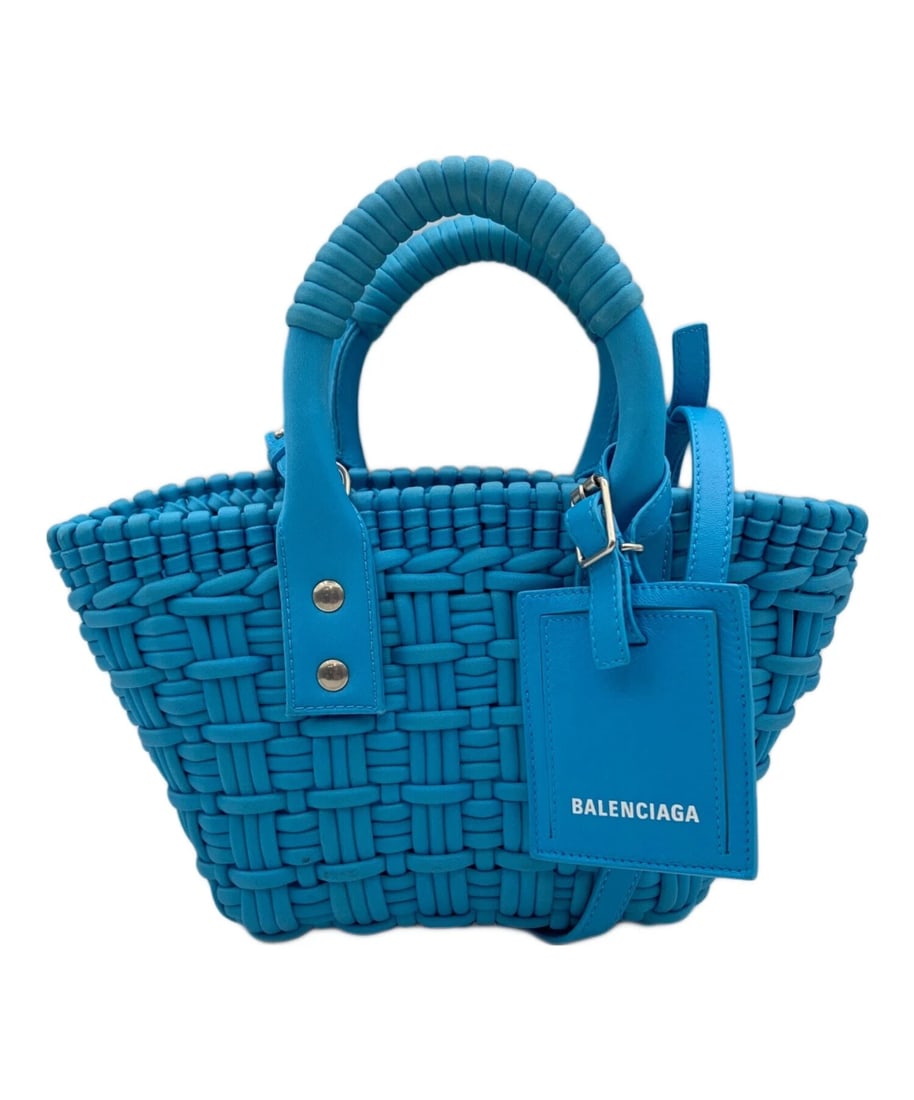 BALENCIAG SHOULDER BAG: BALENCIAG Shoulder Bag Brand: BALENCIAGA Type/Style: Shoulder Bag Material: None Color: Blue Size: Height: 6.50 in (16.5 cm) Width (Base): 7.09 in (18 cm) Depth: 3.74 in (9.5 cm) Accessories: None